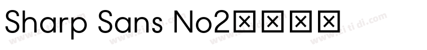 Sharp Sans No2字体转换